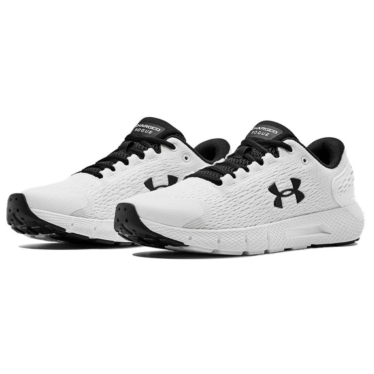 Under Armour Charged Rogue 2 White Black Men Sneakers 3022592-100