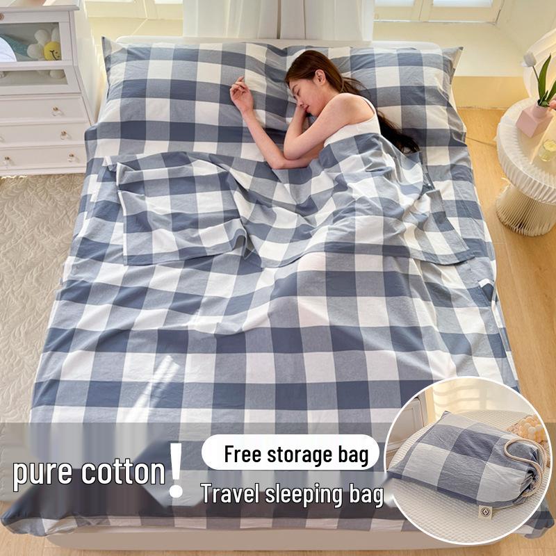 All-Cotton Anti-Dirt Portable Travel Sleeping Bag & Duvet Cover