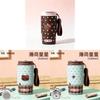 Double Drinking Insulated Coffee Mug With Dot Print For Travel And Office Use