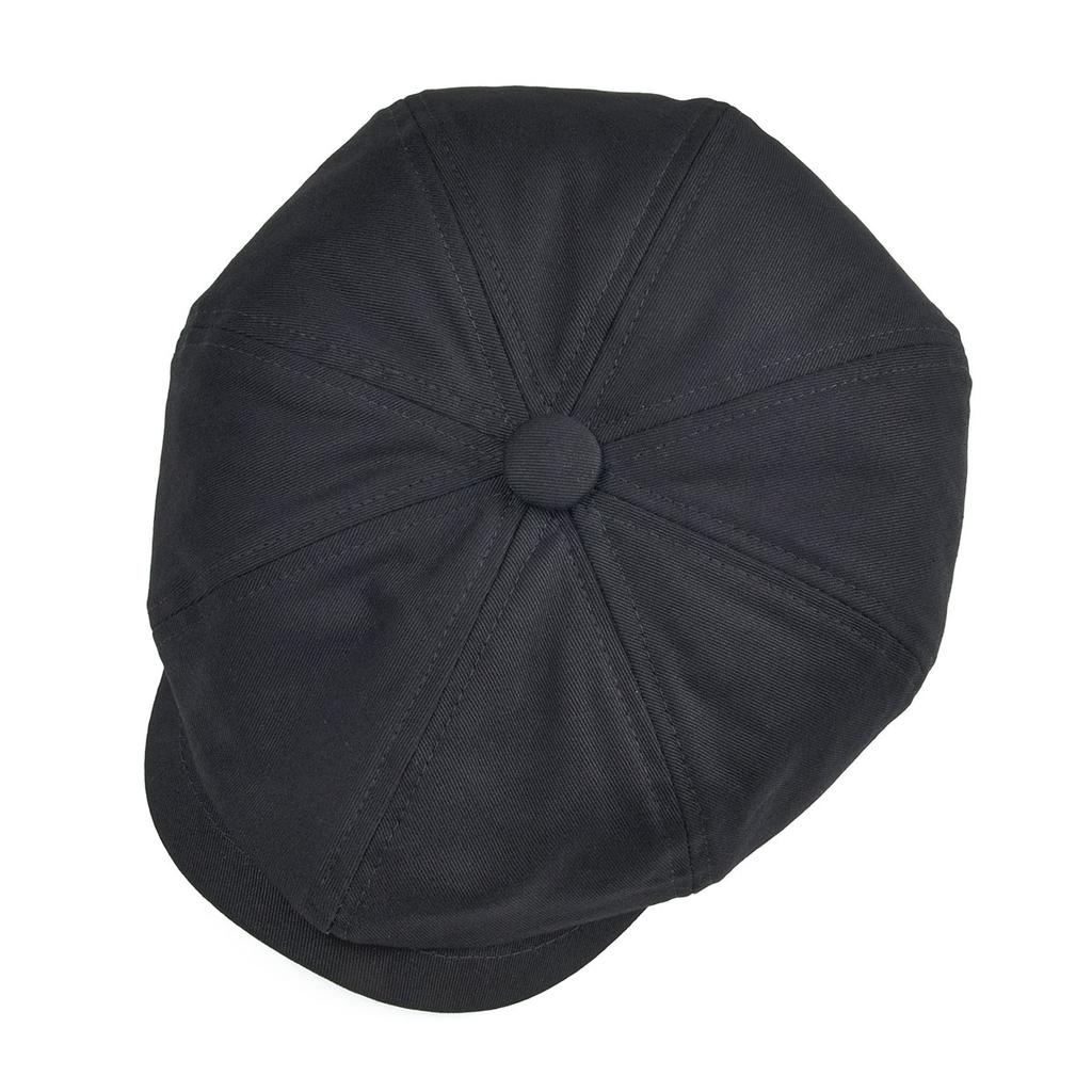Newsboy Cap Men's Twill Cotton Eight Panel Hat Women's Baker Boy Caps Retro Big Large Hats Male Boina Black Beret 003