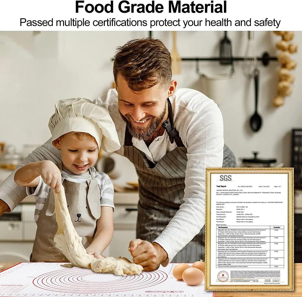 1 STÜCK Knetmatte Silikon Backmatte Pizza Kuchen Teigmacher Küche Kochen Grill Gadgets Backgeschirr