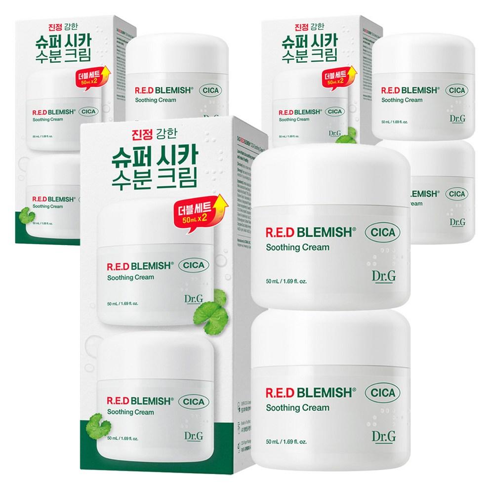 

Dr.G Red Blemish Cica Soothing Cream Duo Set, 50ml, 6ea