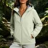 Women's Casual Zip Up Hooded Windbreaker Jacket Lightweight Outdoor Coat
