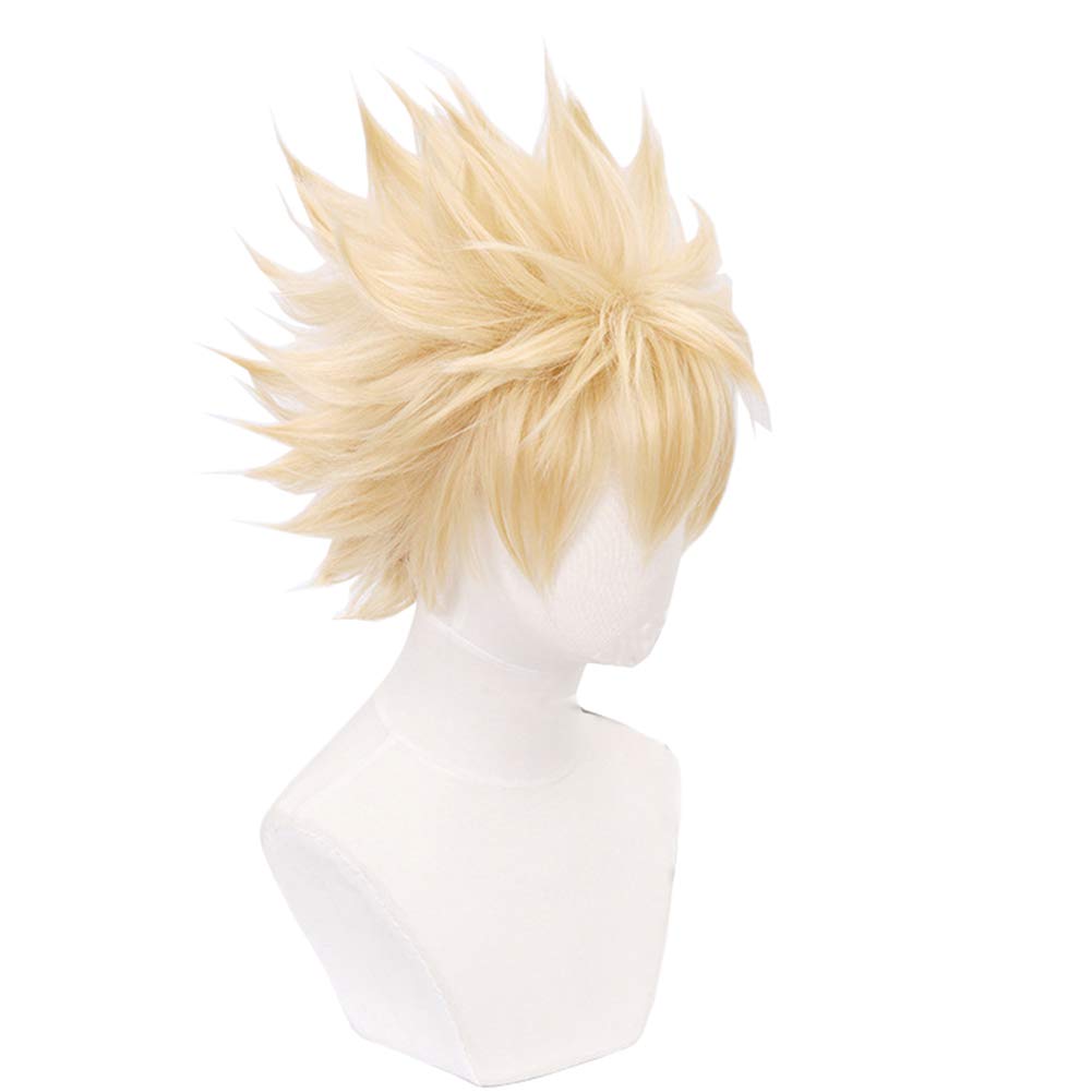 костюм для косплея косплей карнавальный школьный фестиваль Термостойкий парик, аксессуар, парик, парик, платье, (Кацуки Бакуго)