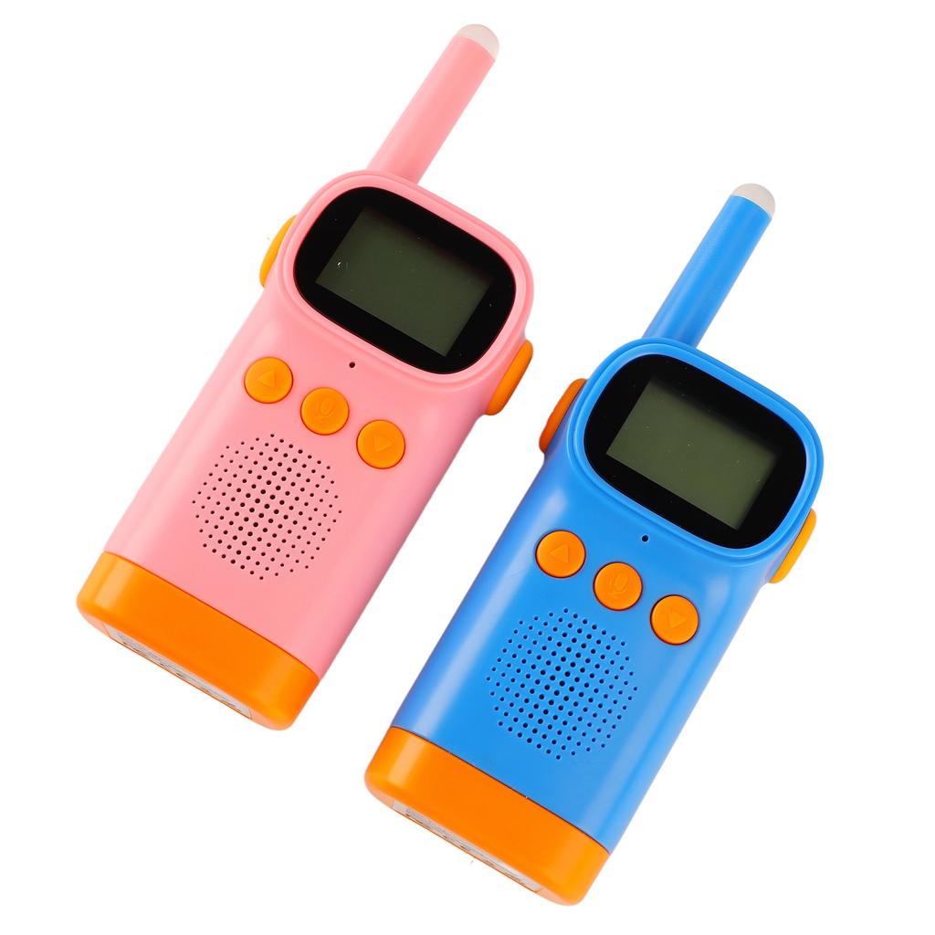 2PCS Children Walkie Talkie Toy with Flashlight Long Range Handheld 2 Way Radio for Indoor Outdoor