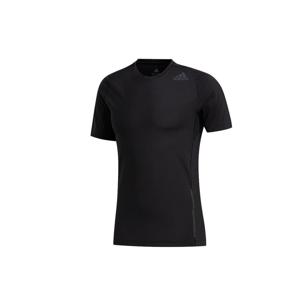 adidas T Shirts Men's Black Crew Neck Moderate Straight Fit FJ6146