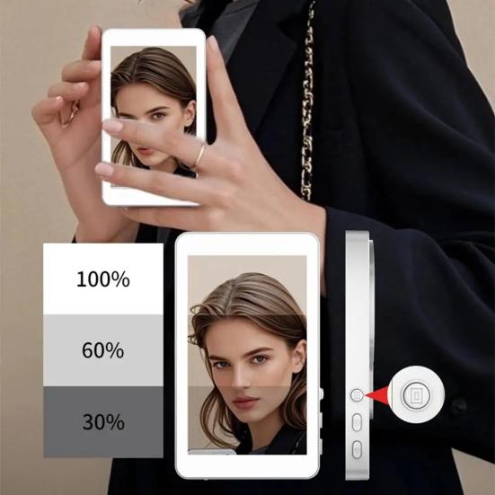 Vlog Selfie Monitor Screen Magnetic USB Rechargeable Wireless Screen Mirroring Phone Back Camera Selfie