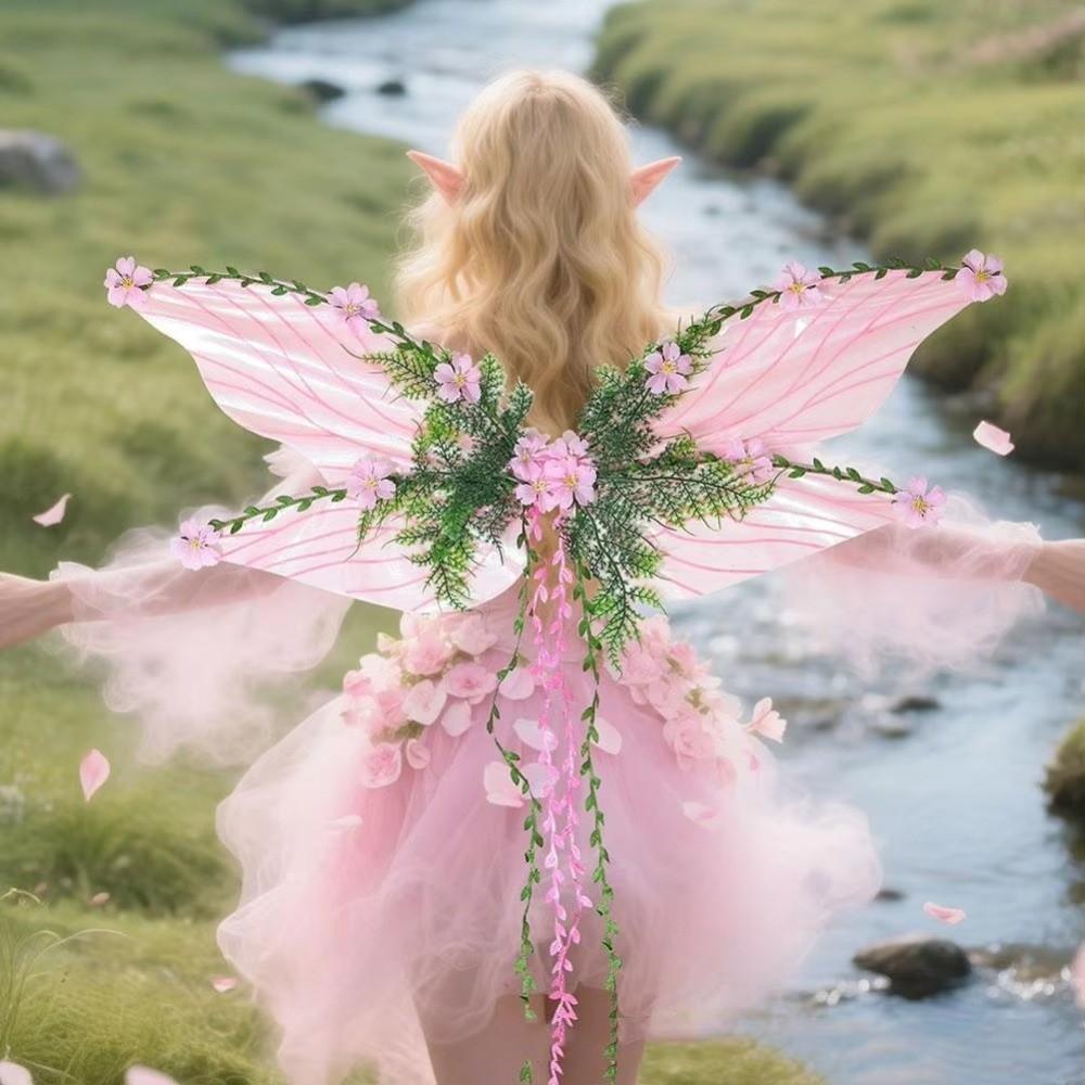 Fantasy Flowers Fairy Wing Leaves Adult Size Fancy Dress Vines Stage Performance Stage Show