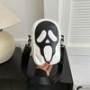 Cute Ghosty Design Crossbody Bag Perfect For Autumn Fashion In Black And White