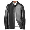 Leather Leather Jacket Men's Sheepskin Leather Jacket Thin Pure Leather Short Stand-up Collar Locomotive Single Leather