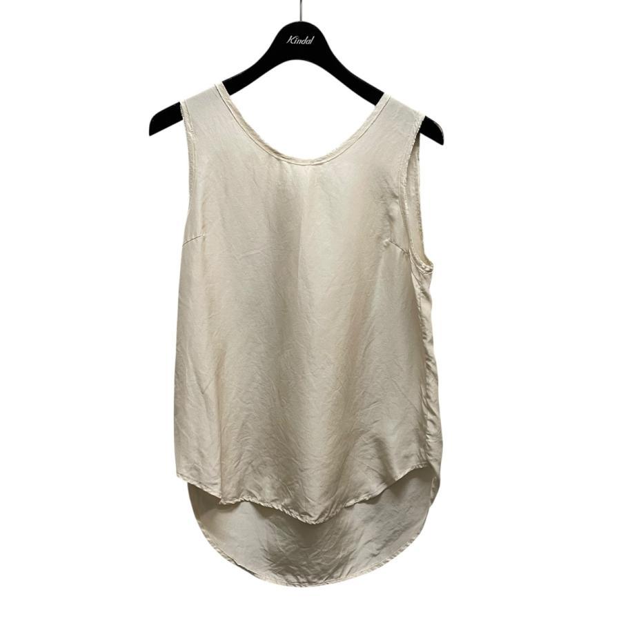 IENA Silk tank top sleeveless cut and sew 24051900503020 Off-white Size: FREE