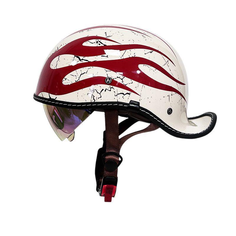 Unisex Retro Motorcycle Half Helmet for All Seasons