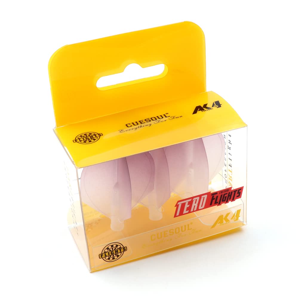 CUESOUL TERO System AK4 Shield with Gradient Dart Flights, Big Wing Shape, Light Purple (CS-AK4+4DPJB)