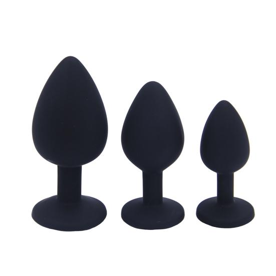Silicone Anal Plug Booty Beads Crystal Jewelry Sex Toys Adult Products Butt Plugs