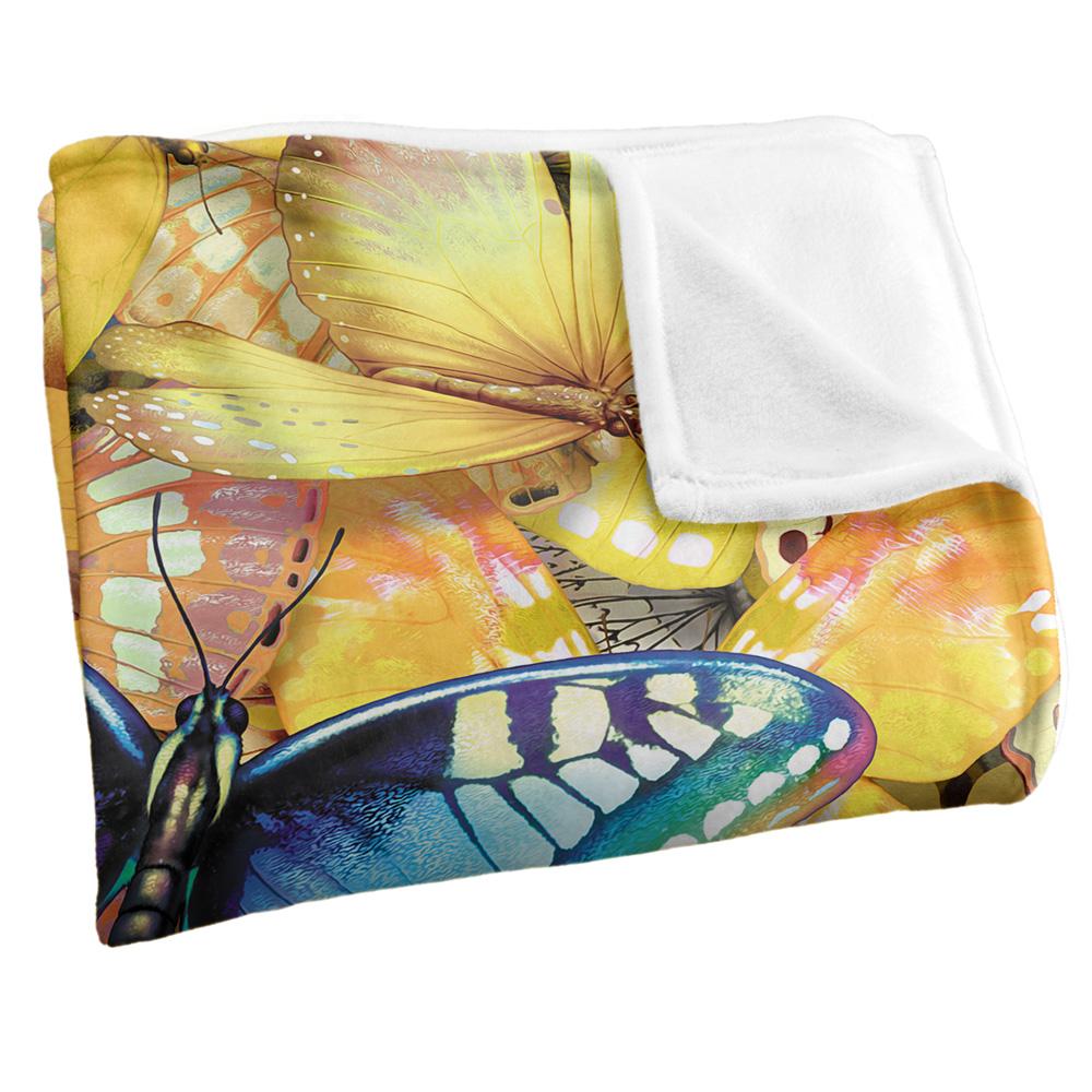Royce McClure Be Unique Silky Butterflies Supersoft Blanket