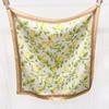 Spring and Summer Korean Edition Fashion Small Square Scarf Silk Scarf Women's Versatile Decorative Headscarf Small Scarf Lemon Printed Scarf Headband