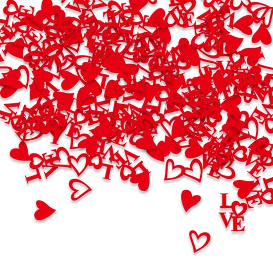 100/200 Stück Valentinstag DIY Bastelarbeiten Hochzeitsfeier Konfetti Atmosphäre schaffen Mehrere Anlässe Leuchtend farbige Party