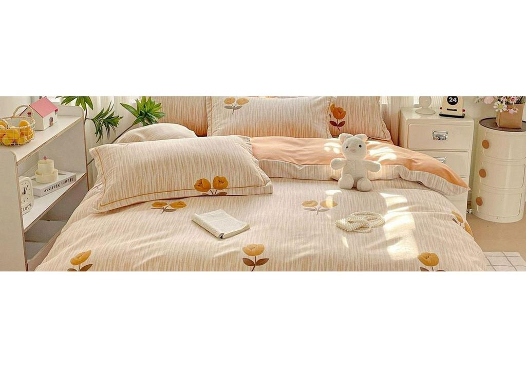 Soft Skin-Friendly Brushed Cotton Envelope Pillowcase, 48x74cm - Available In Single or Double Size