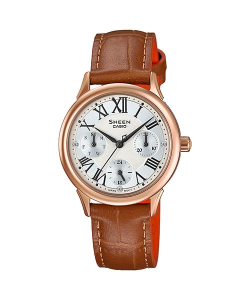 Casio Men s Stainless Steel 50M Water Resistant Analog Quartz Watch SHE-3049PGL-7A