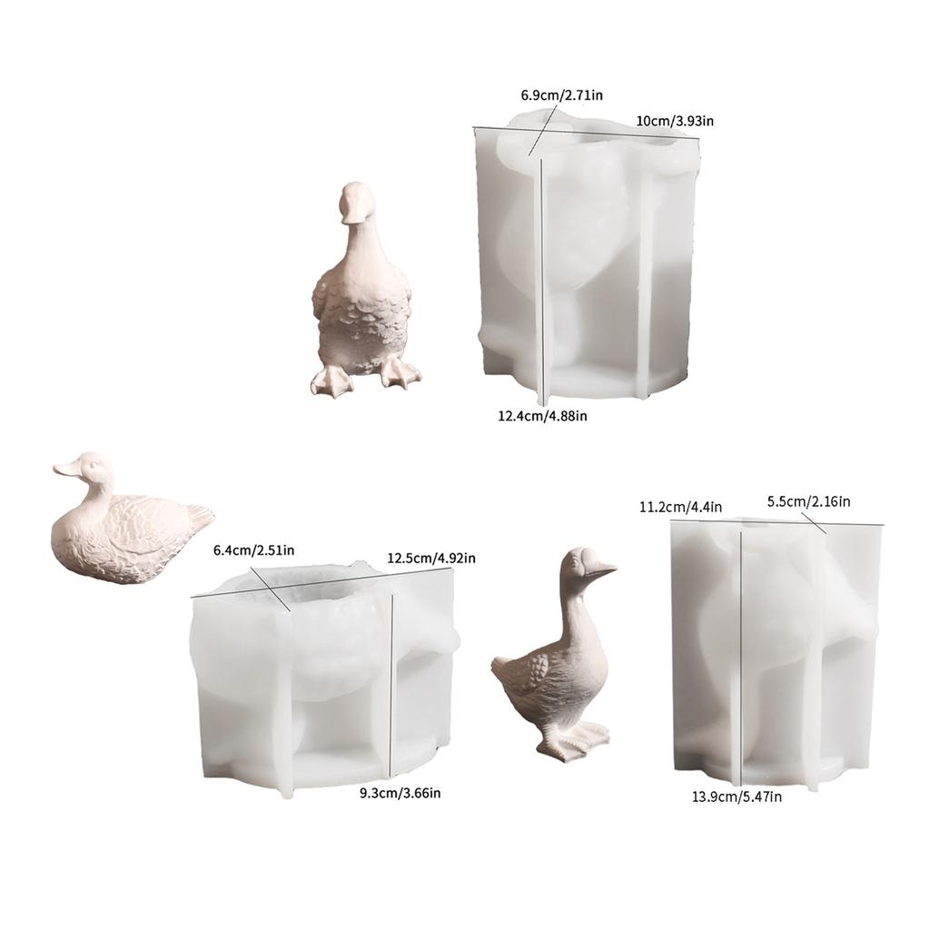 Practical Sturdy Silicone Mould Accessory for Duck Candle Holders Portable for Handmade Gifts and Home Accent