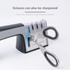 Kitchen Knife Sharpener 4 In 1 Knife Scissor Manual Kitchen Sharpener for All Sized Knives Sharpening Stone