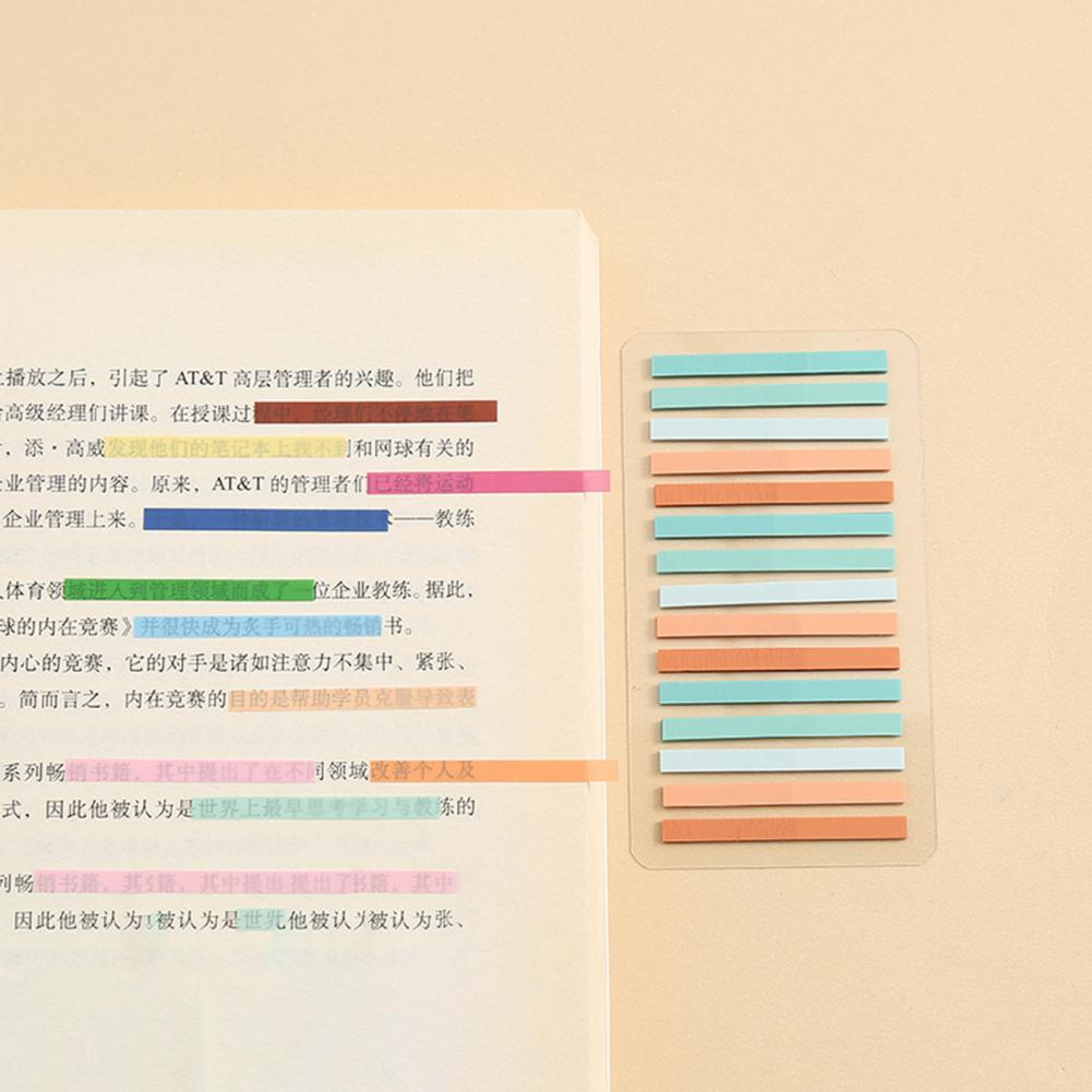 Page Marker Colorful Index Labels 300Pcs Neon Sticky Flags Translucent Repositionable Waterproof PET Tabs