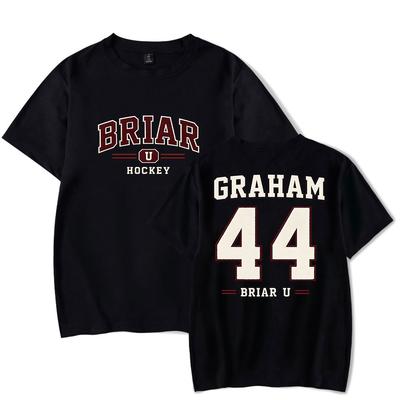 Poza kampusem Graham 44 Briar University Koszulki z gadżetami Cosplay Damskie Męskie Moda Okrągły dekolt Krótki rękaw T-shirt