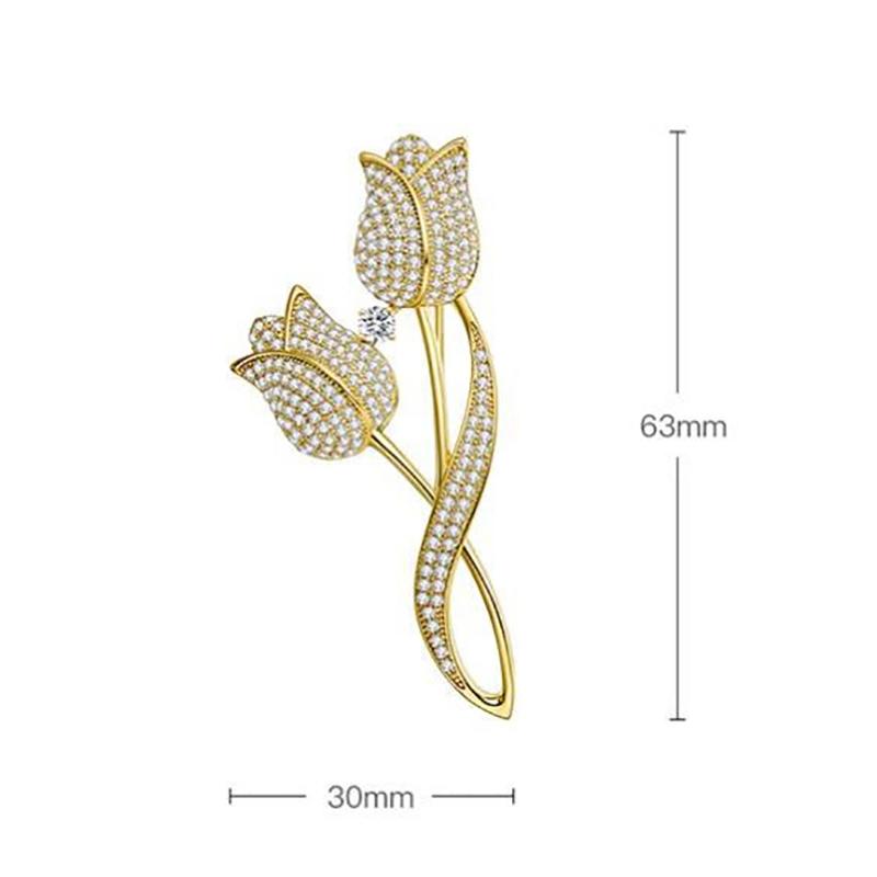 Temperament Flower Brooch Design Niche High-End Exquisite Pin Temperament Suit Corsage