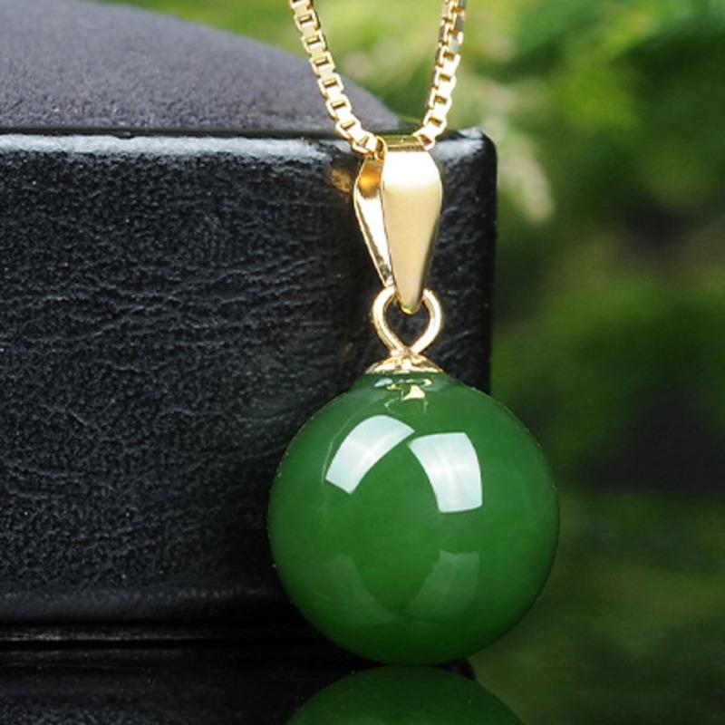 BELLA BOX Classic Round Pendant For Women Fine Wedding Engagement Fine Jewelry Gift