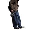 Retro Washed Old Jeans Men's and Women's Loose Straight Casual Dad Pants Wide-leg Mopping Lantern Trousers
