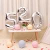 32inch Birthday Foil Number Balloons Big Red Blue Pink Silver Gold Kids Birthday Wedding Baby Shower Party Decor Digital Globos