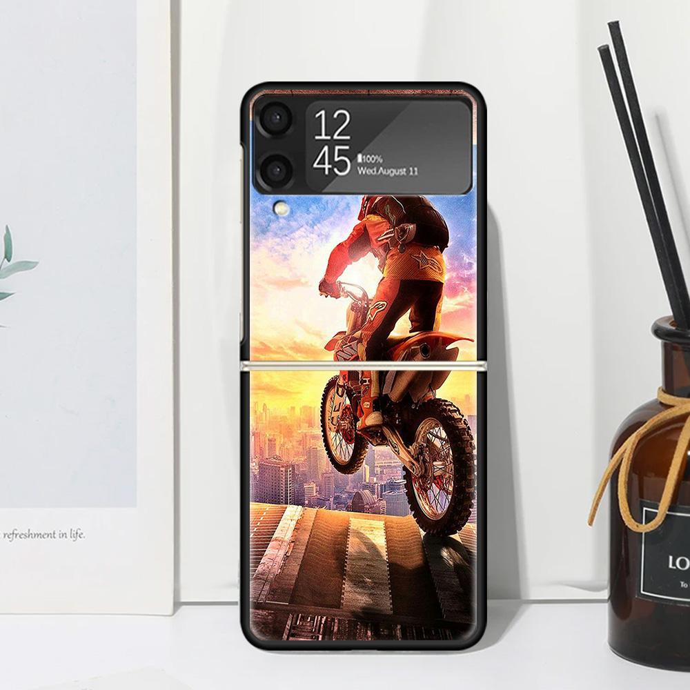 

Motocross Motorcycle Dirt Bikes Phone Case For Samsung Galaxy Z Flip 7 Flip7 Zflip 6 Flip6 5 Flip5 4 Flip4 3 Flip3 5G Fundas Bla Samsung Z Flip 5