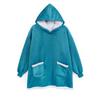 Wearable Blanket Hoodie for Men Oversized Hooded Blankets Sweatshirt Cozy Warm Fleece Blanket with Sleeves Adults Winter House Robes With Pocket