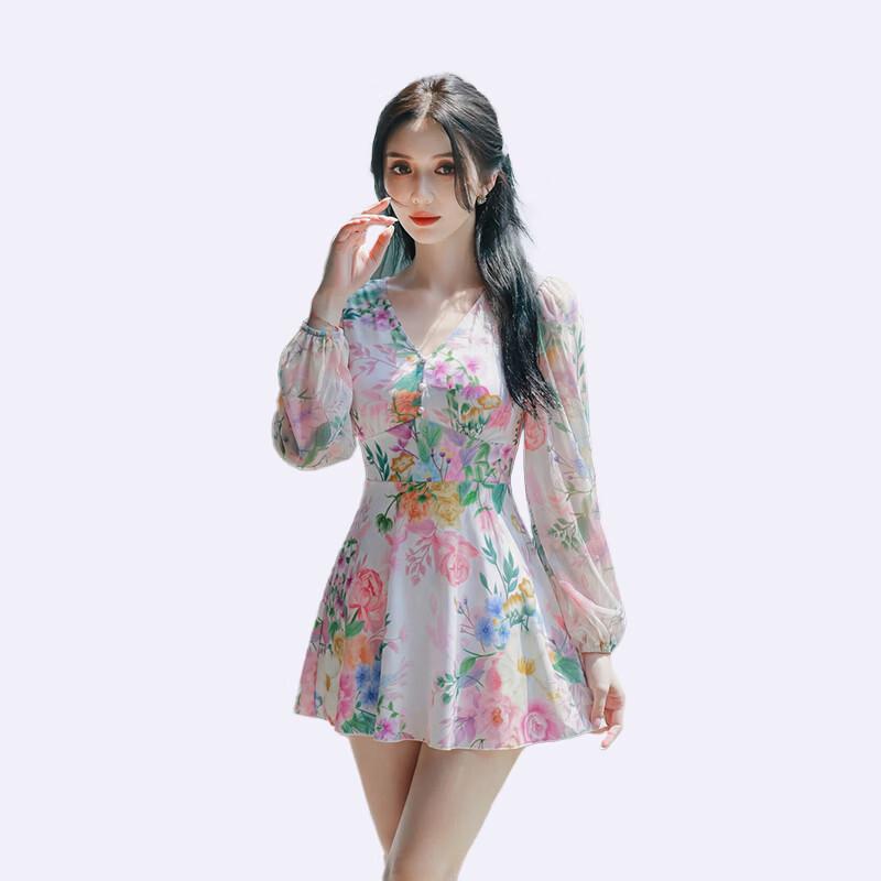 YiMeiShan Women s Long Sleeve Conservative Dress Swimsuit XL