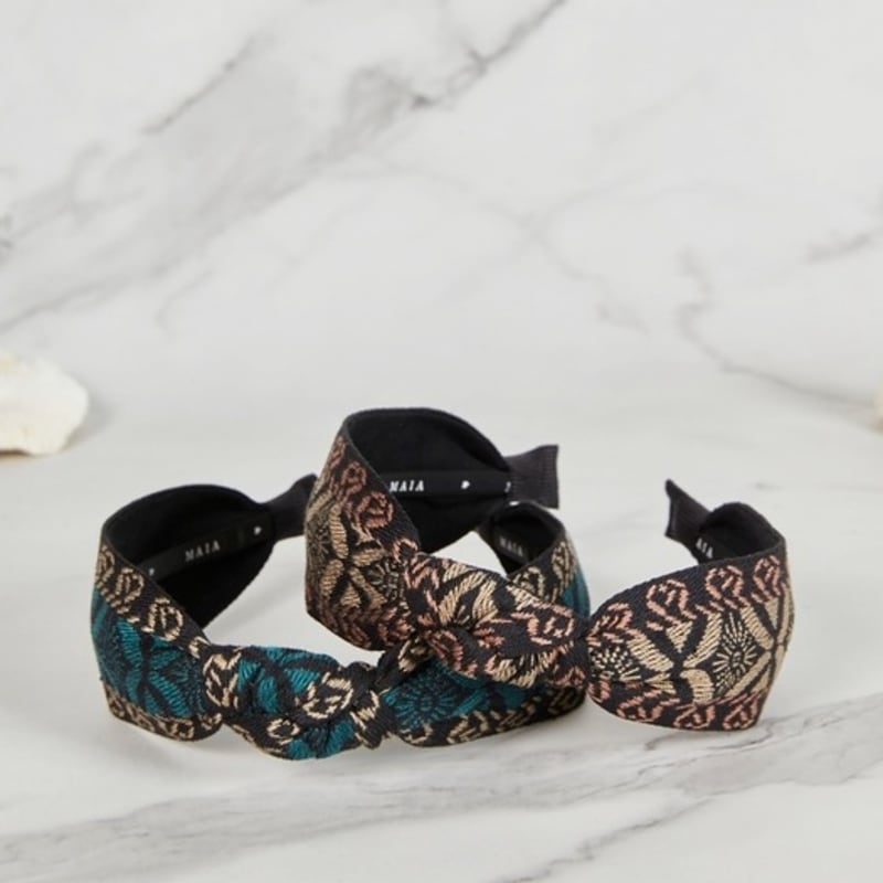 MAIA Sun Jacquard Haarband - Grün