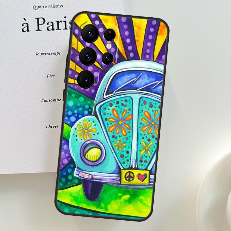 Hippy Hippie Psychedelic Art Peace Phone Case For Samsung Galaxy S25 Ultra S9 S10 S20 FE S21 S22 S23 Plus S24 Ultra Cover Shell