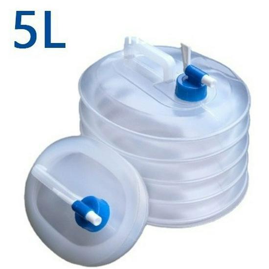 

Портативное складное ведро для воды с краном для кемпинга на открытом воздухе и хранения в автомобиле - Пищевой, для бытового использования.