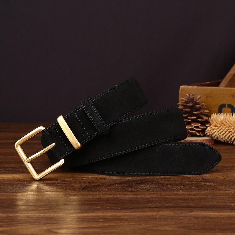 

Retro Matte Anti-Suede Leather Belt For Women, High-End Sense, Simple Style, Versatile Light Luxury Internet Celebrity With Jeans Belt For Women 100cm