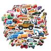 35pcs Cartoon Transportation Stickers Cute Vehicles Car Stickers Sticker Pack For Guitar DIY Skateboard Laptop Luggage Decor