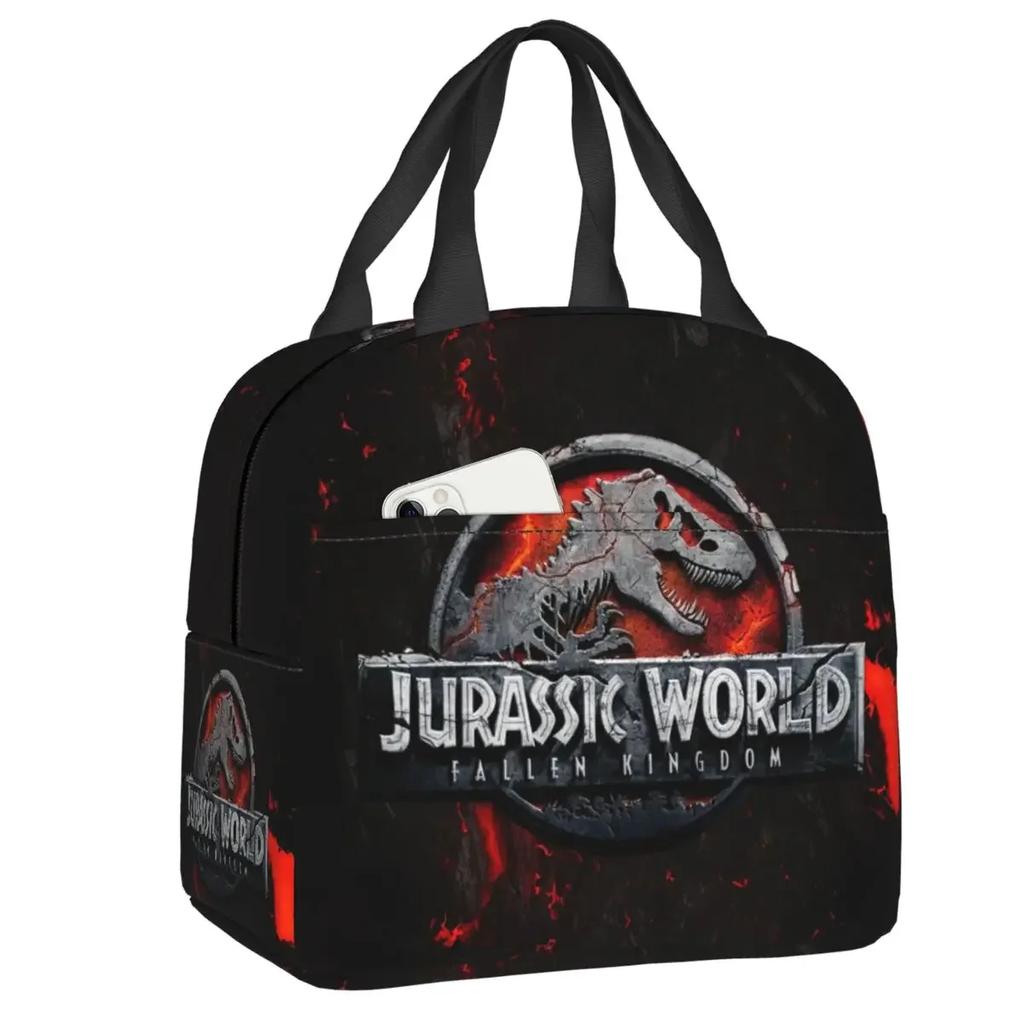 Jurassic World Dominion Brotdosen für Frauen Jurassic Park Kühltasche Thermische Lebensmittelisolierte Lunchtasche Schulkinder Schüler