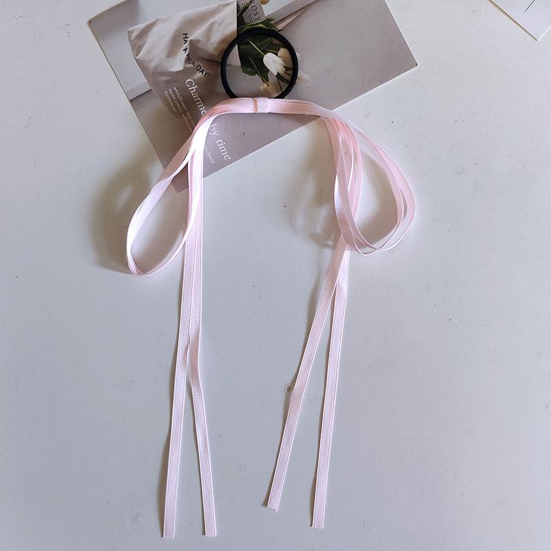 Korean Style Cute Ribbon Bow Elastic Hair Band for Girls Women Hair Rope Ties Headband Ponytail Holder Scrunchies Hair Accessory