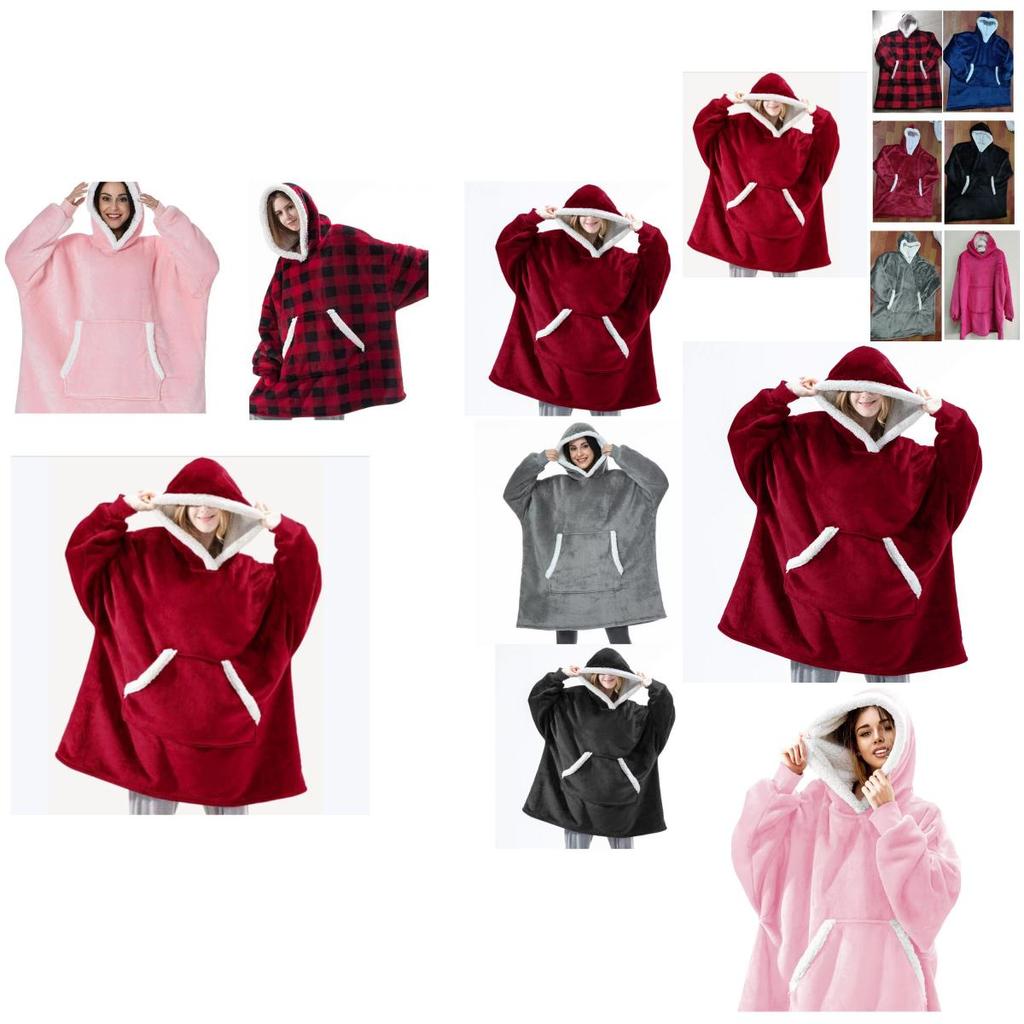 Warmer Hoodie Decke Übergroßes Plüsch-Sweatshirt Für Erwachsene Und Kinder Perfekt Für Zuhause Reisen Und Outdoor-Aktivitäten