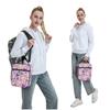 Cute Witches Halloween Element Pattern Insulated Lunch Bag for Women Children Portable Food Boxes Thermal Lunch Box Tote