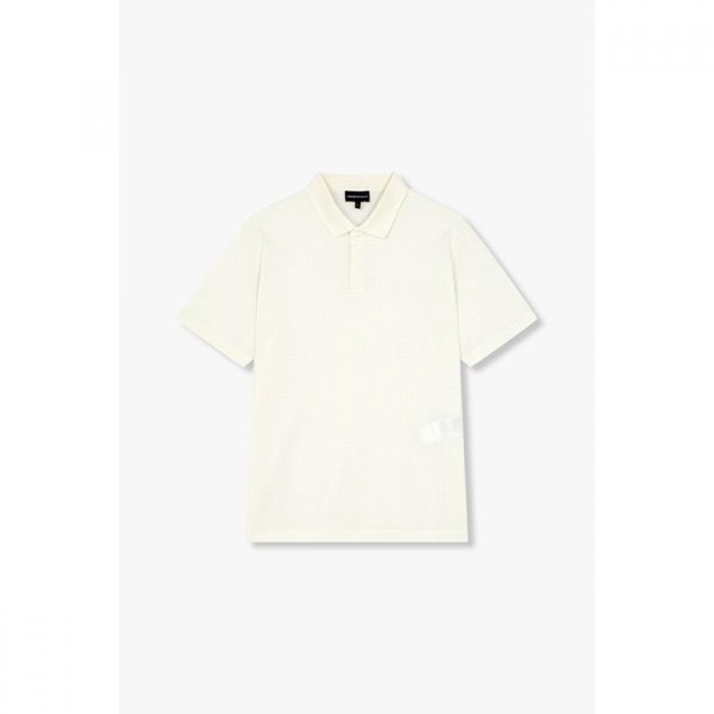 Emporio Armani Men S Square Pattern Cotton Polo Shirt A515126086 L