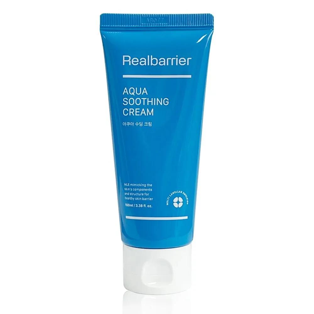 Real Barrier Aqua Soothing Cream 100ml / Hyaluronic Acid Cooling Cream / Refrigerated Moisturizing Cream for Summer