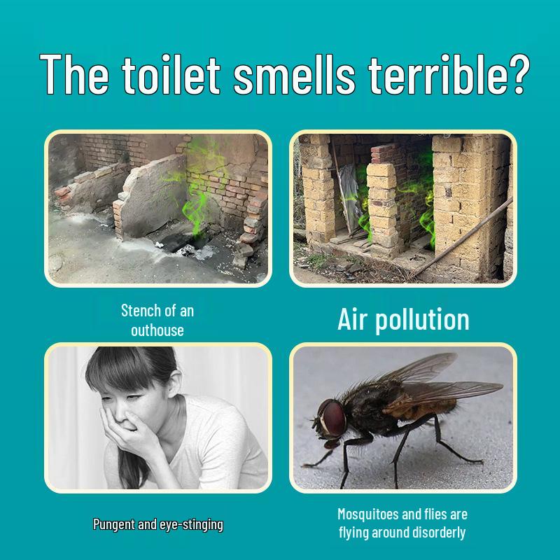 Rural Toilet Deodorizer: Odor Remover & Air Purifier for Urine and Sewage In Public and Farm Bathrooms