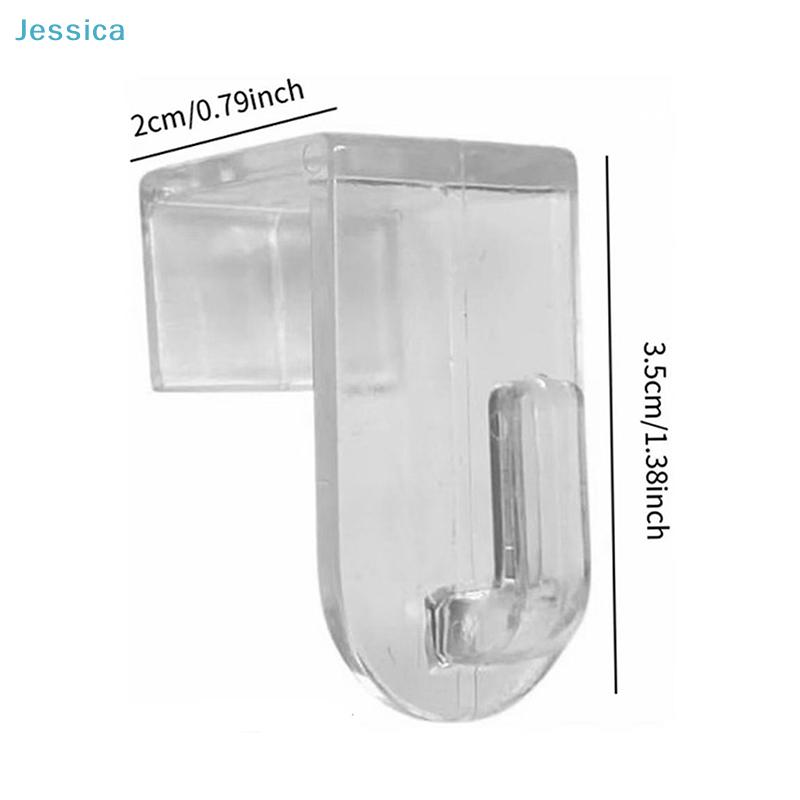 Transparent Plastic Furniture Lamp Clips|Multipurpose Fasteners For Securing Shelveslights Home Decor (Pack Of Multiple)