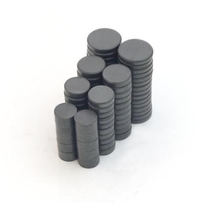 Round Ferrite Magnet - Permanent Black Magnet for Refrigerator and General Use
