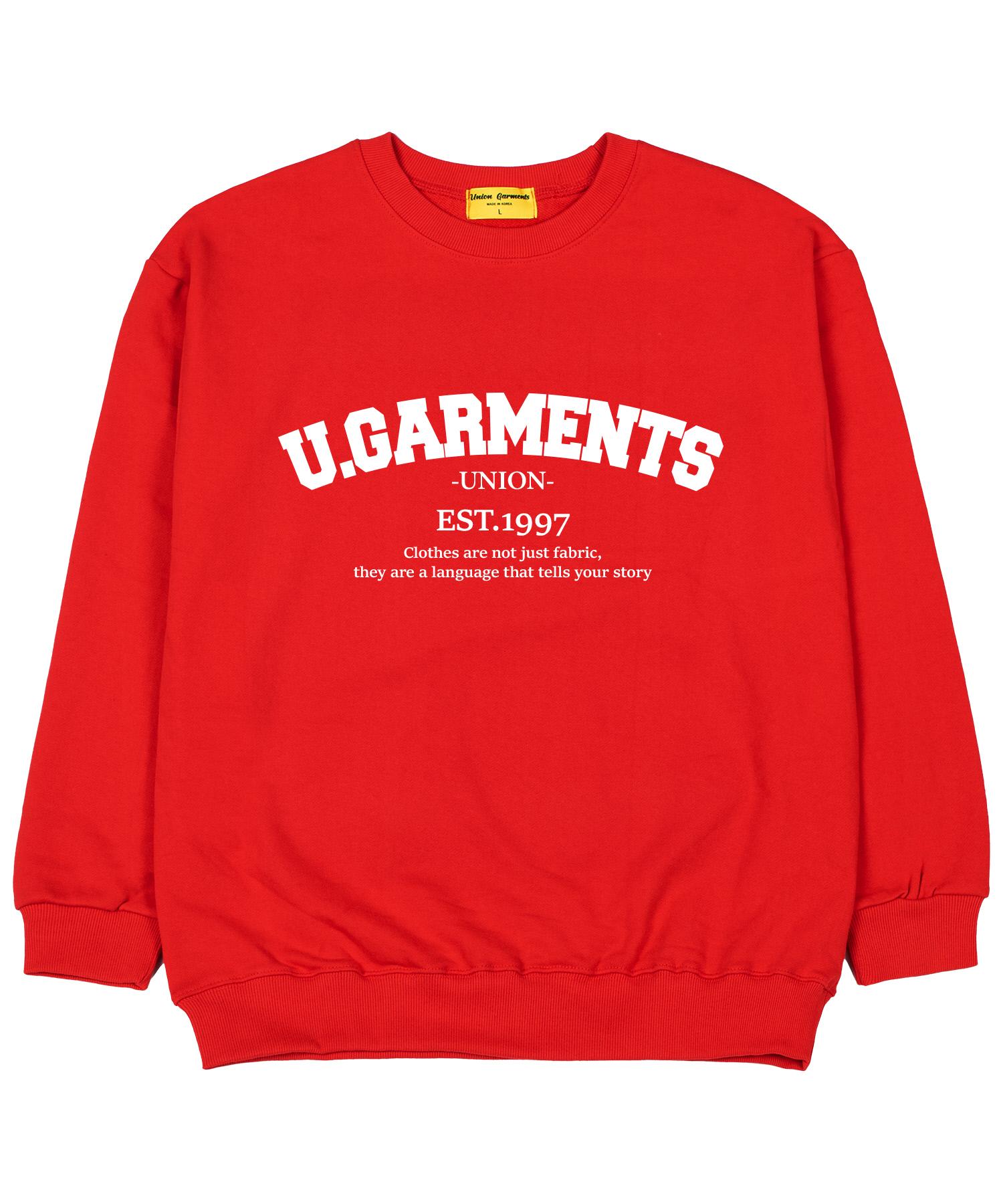 Union Garments 1997 Arch Garments Терри Оверсайз Толстовка Красная M