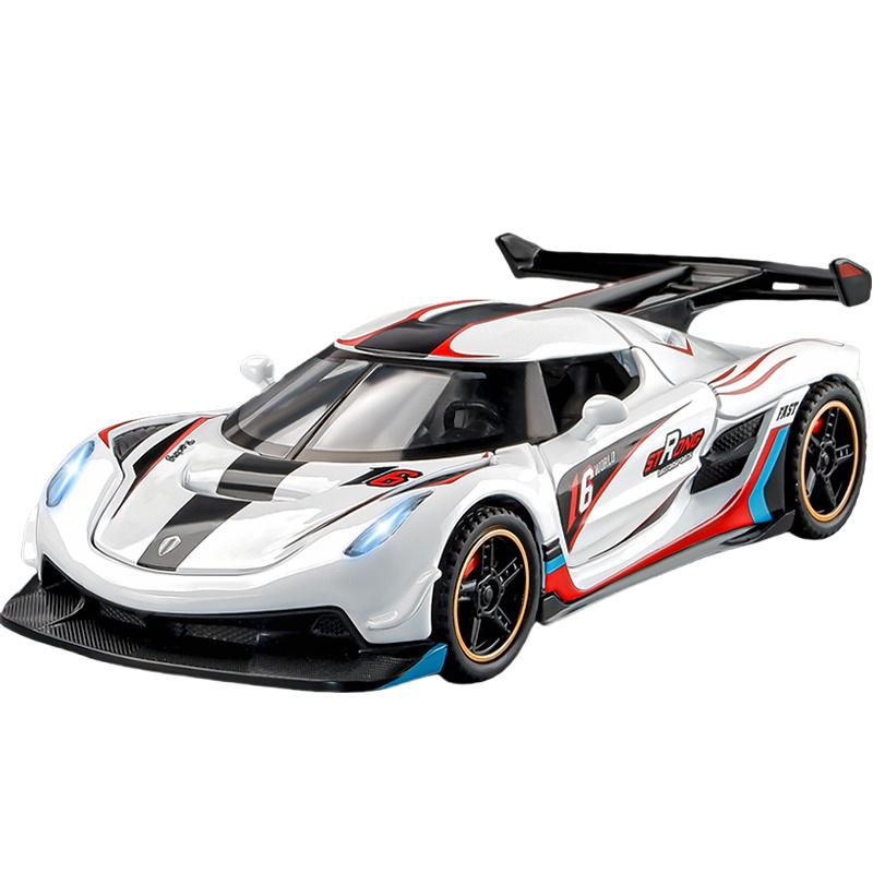 Масштаб 1/32 Koenigsegg JESKO моделирование гоночный автомобиль из сплава металла модель литые игрушечные транспортные средства автомобили украшения образование игрушки для детей мальчик подарок белый
